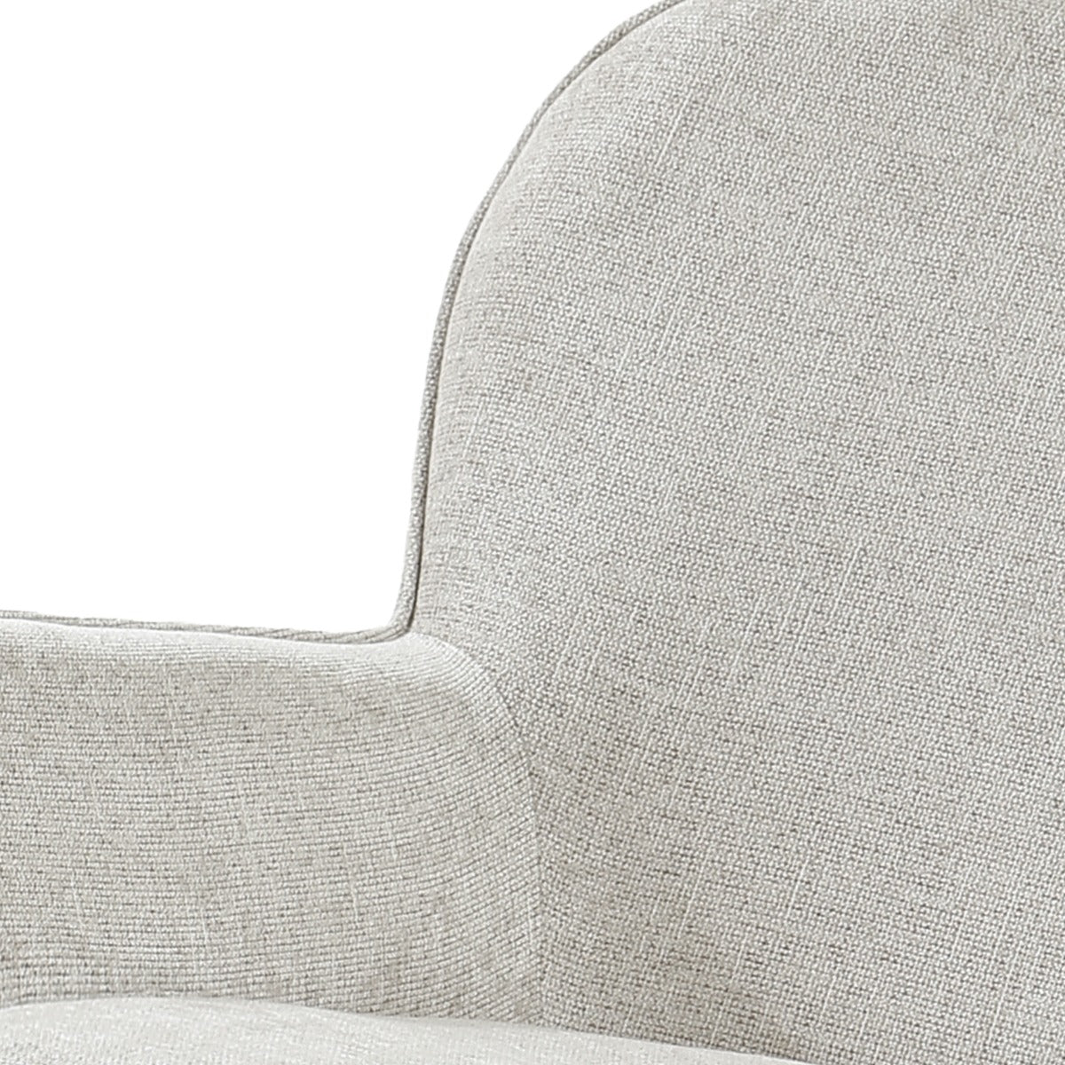 Fauteuil Sven beige stof, detail van het materiaal
