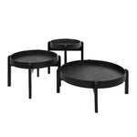 Salontafel Dover | Set Van 3 | Zwart Hout | Magazijn leegverkoop
