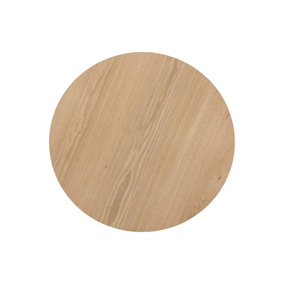 Salontafel Novero ( Rond ) 80 cm naturel eiken fineer, bovenaanzicht op witte achtergrond