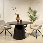 Eettafel Novero Rond | 130 cm | Espresso
