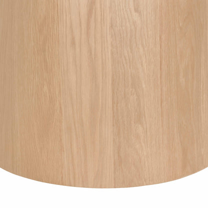 Eettafel Novero Rond | 130 cm | Naturel Eiken fineer