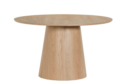 Eettafel Novero Rond | 130 cm | Naturel Eiken fineer