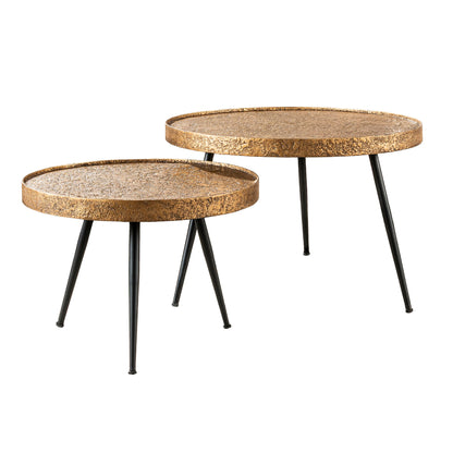 Salontafel set Metallic | Goud | Magazijn leegverkoop
