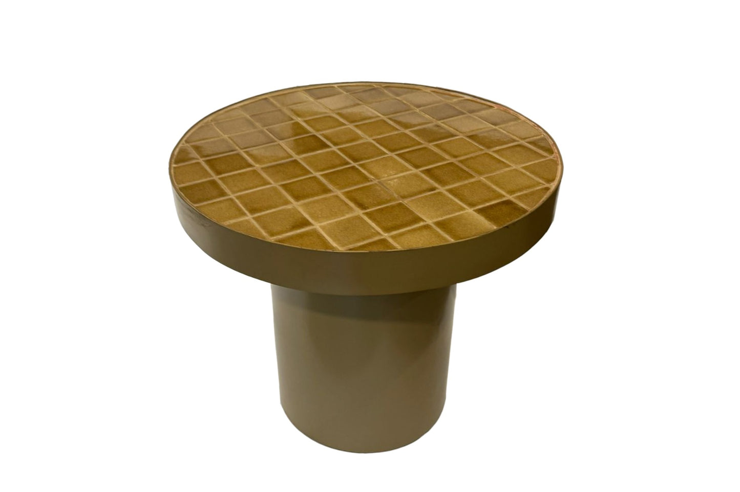 Bijzettafel Brix | Bruin Keramische tegels