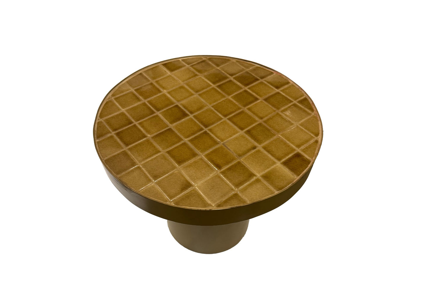 Bijzettafel Brix | Bruin Keramische tegels