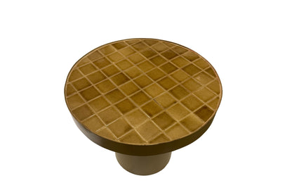 Bijzettafel Brix | Bruin Keramische tegels