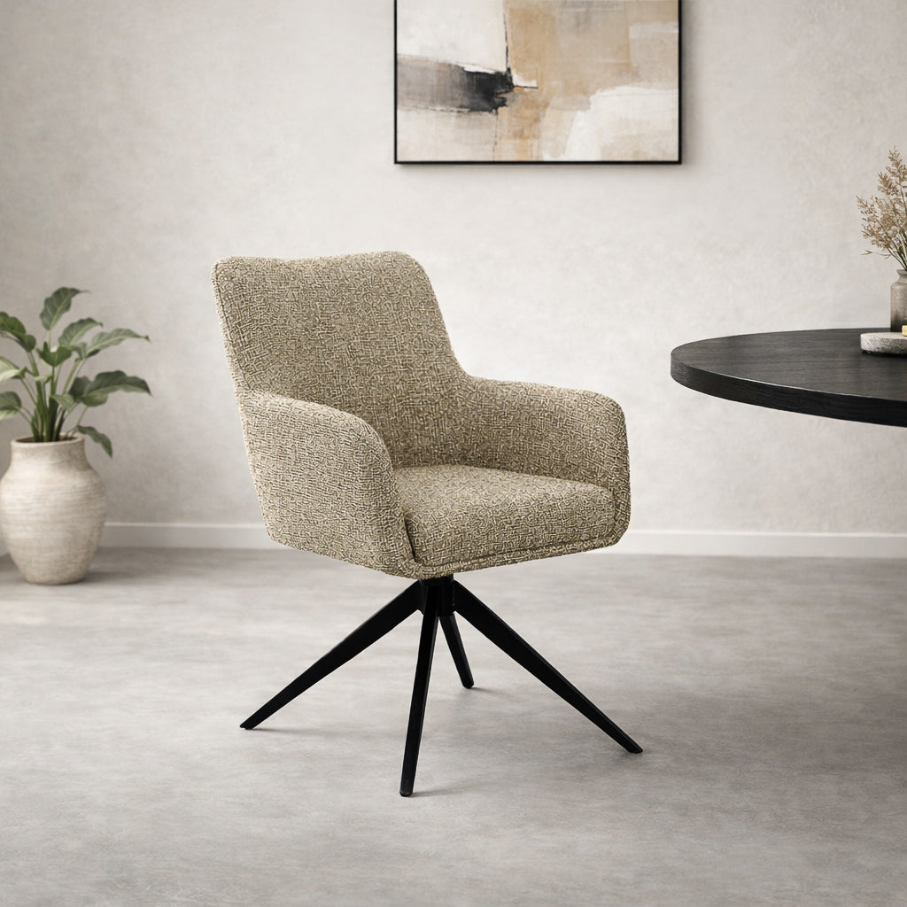 Eetkamerstoel Tara | Beige Stof
