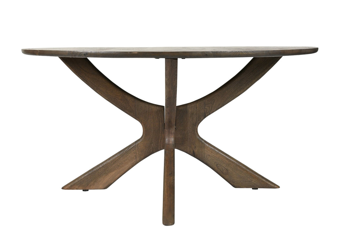 Eettafel Brix Rond | Bruin Mangohout