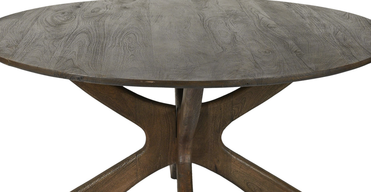 Eettafel Brix Rond | Bruin Mangohout