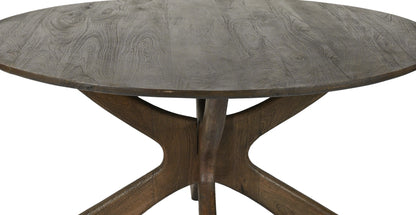Eettafel Brix Rond | Bruin Mangohout