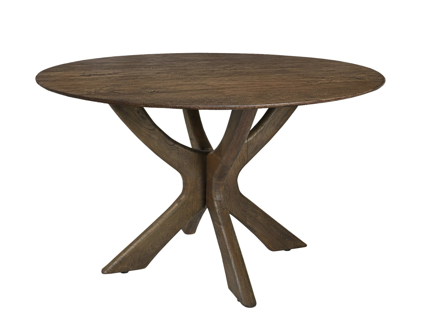 Eettafel Brix Rond | Bruin Mangohout