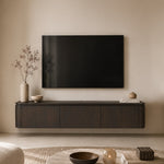 TV-Meubel Rivano | Zwevend & Pootjes | Basalt Eikenfineer