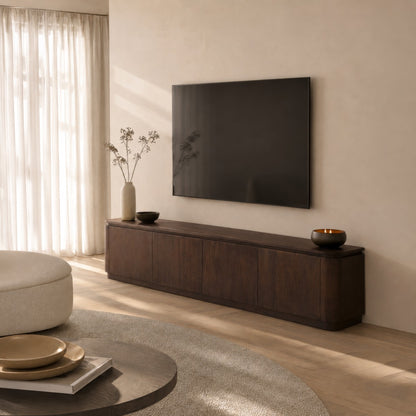 TV-Meubel Rivano | Zwevend & Pootjes | Basalt Eikenfineer