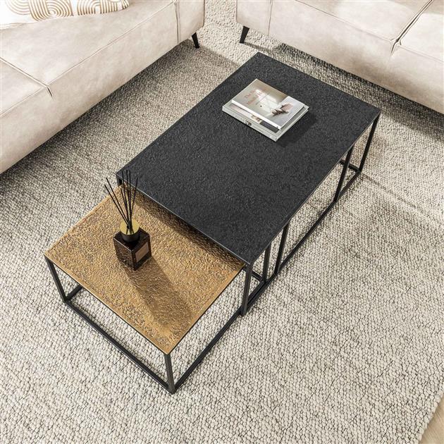 Salontafel Metallic | Grijs Metaal