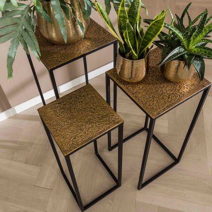 Plantenzuil Raft | Zwart Metaal