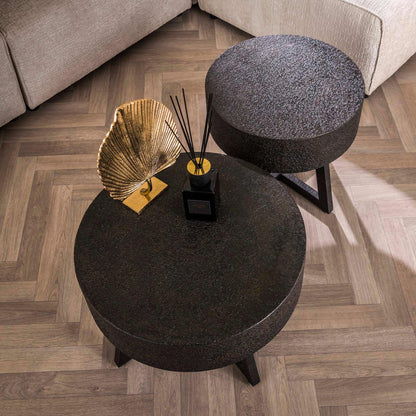 Salontafel Bulky Ferro | Ø50 | Zwart Metaal