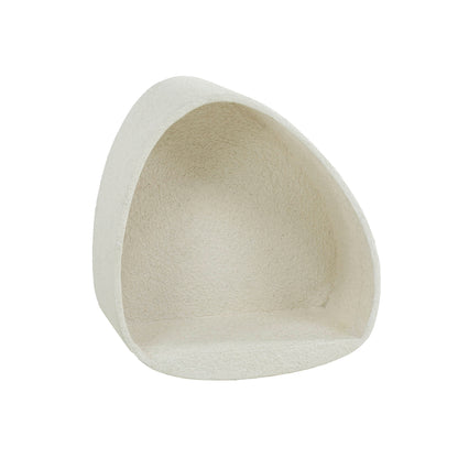 Wandschap Stone Druppel | 42 cm | Wit Marmer