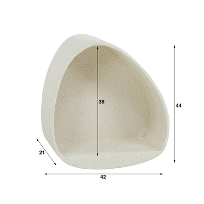 Wandschap Stone Druppel | Wit Marmer