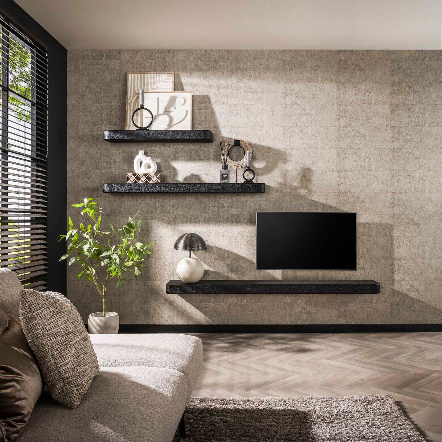 Wandplank 100cm | Metallic