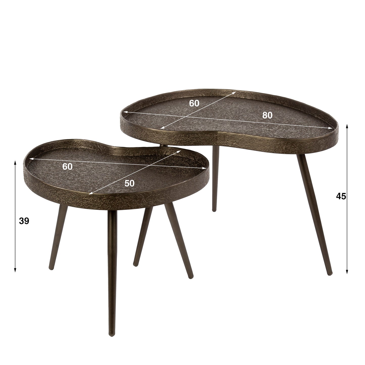 Salontafel Contour | Brons Metaal