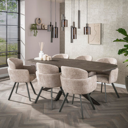 Eettafel Cedar | Metaal Brons