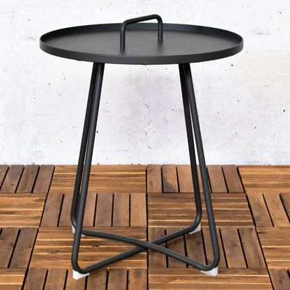 Bijzettafel Jennifer | Antraciet Aluminium