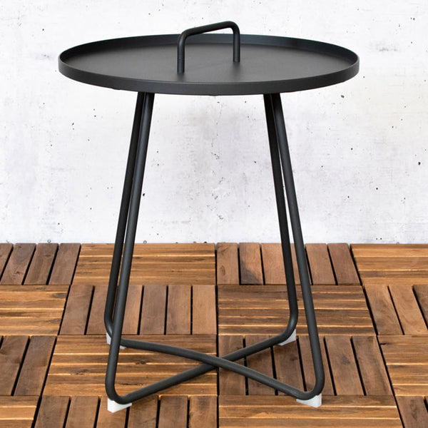Bijzettafel Jennifer | Antraciet Aluminium
