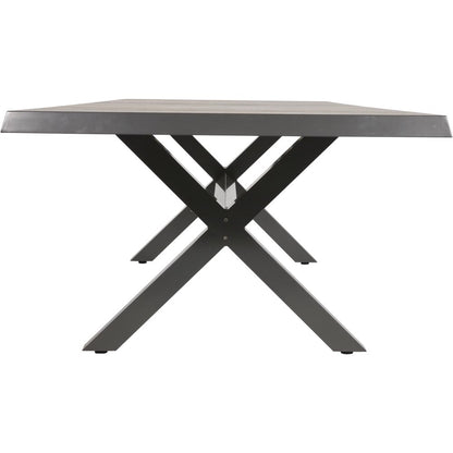 Tafel Castilla Met Kruispoot | Antraciet Keramiek