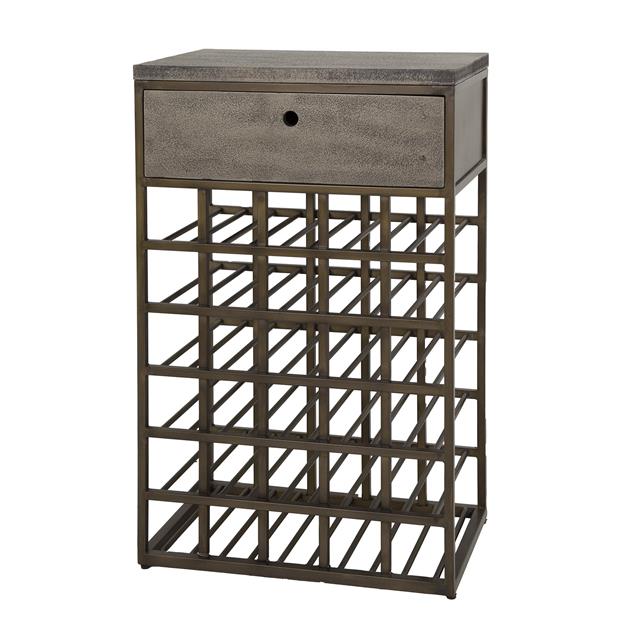 Wijnkast Angelo | Metaal Brons