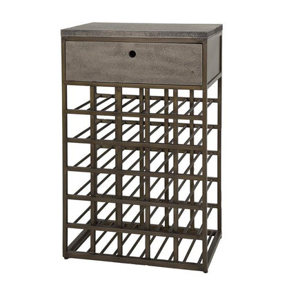 Wijnkast Angelo | Metaal Brons