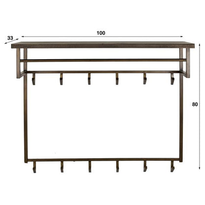 Kapstok Selena | Metaal Brons