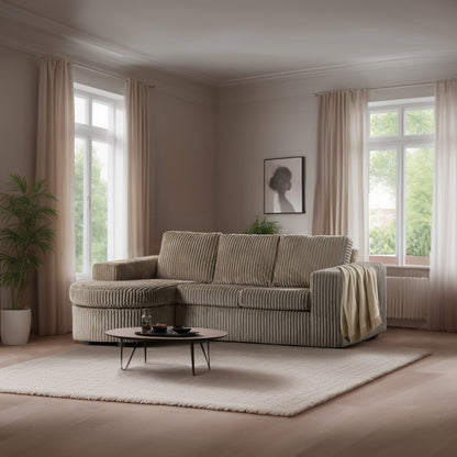 Hoekbank Tillia | Beige Tillia | Longchair L+R