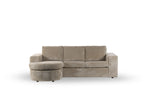 Hoekbank Tillia beige tillia longchair l+r, vooraanzicht op witte achtergrond