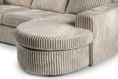 Hoekbank Tillia | Beige Tillia | Longchair L+R