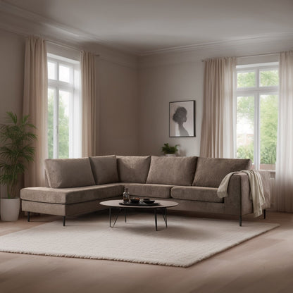 Hoekbank Evi | Taupe Lord