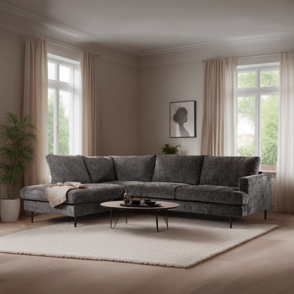 Hoekbank Soof | Antraciet Haga