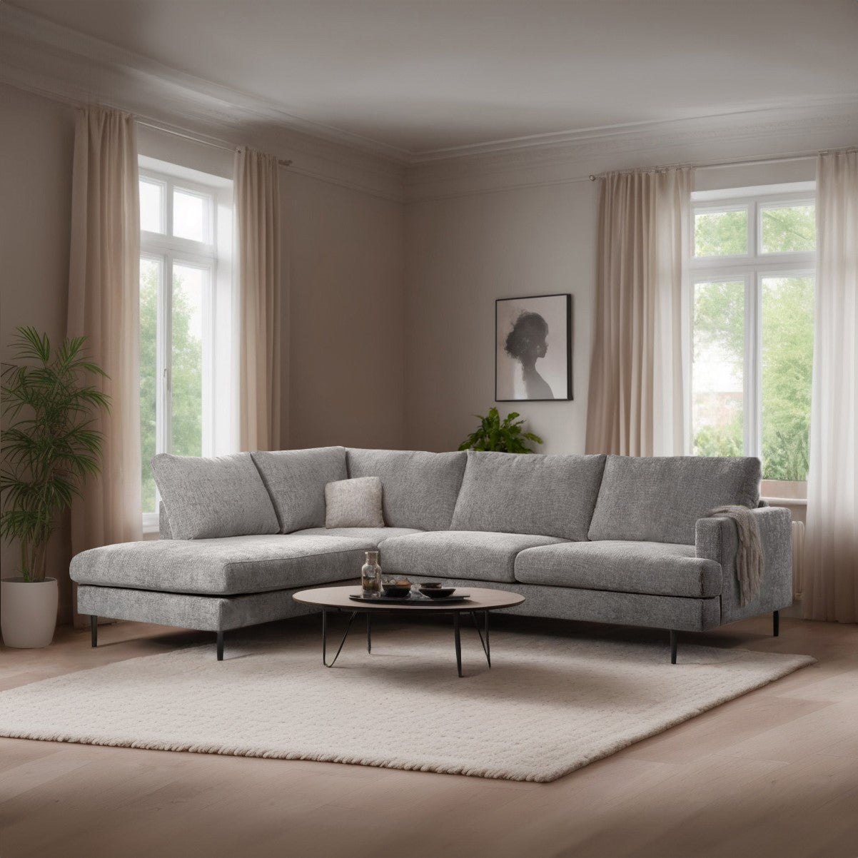 Hoekbank Soof | Naturel Haga