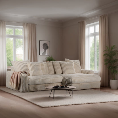 Hoekbank Ostrava | Beige Vito | Longchair L+R