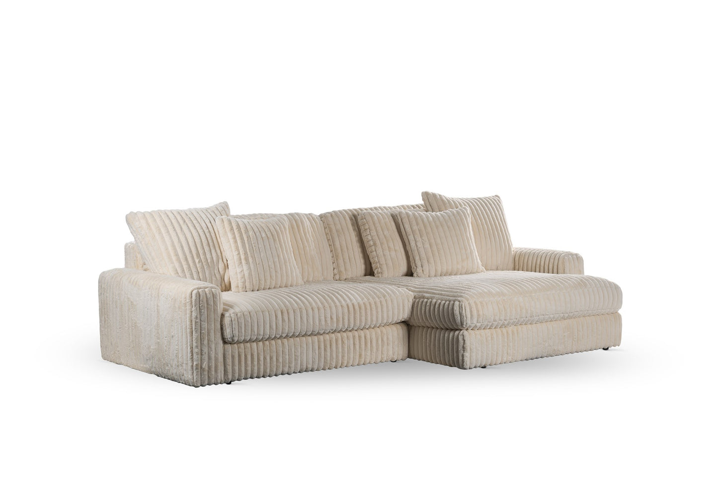 Hoekbank Ostrava | Beige Vito | Longchair L+R