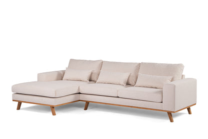 Hoekbank Caro | Beige Grande