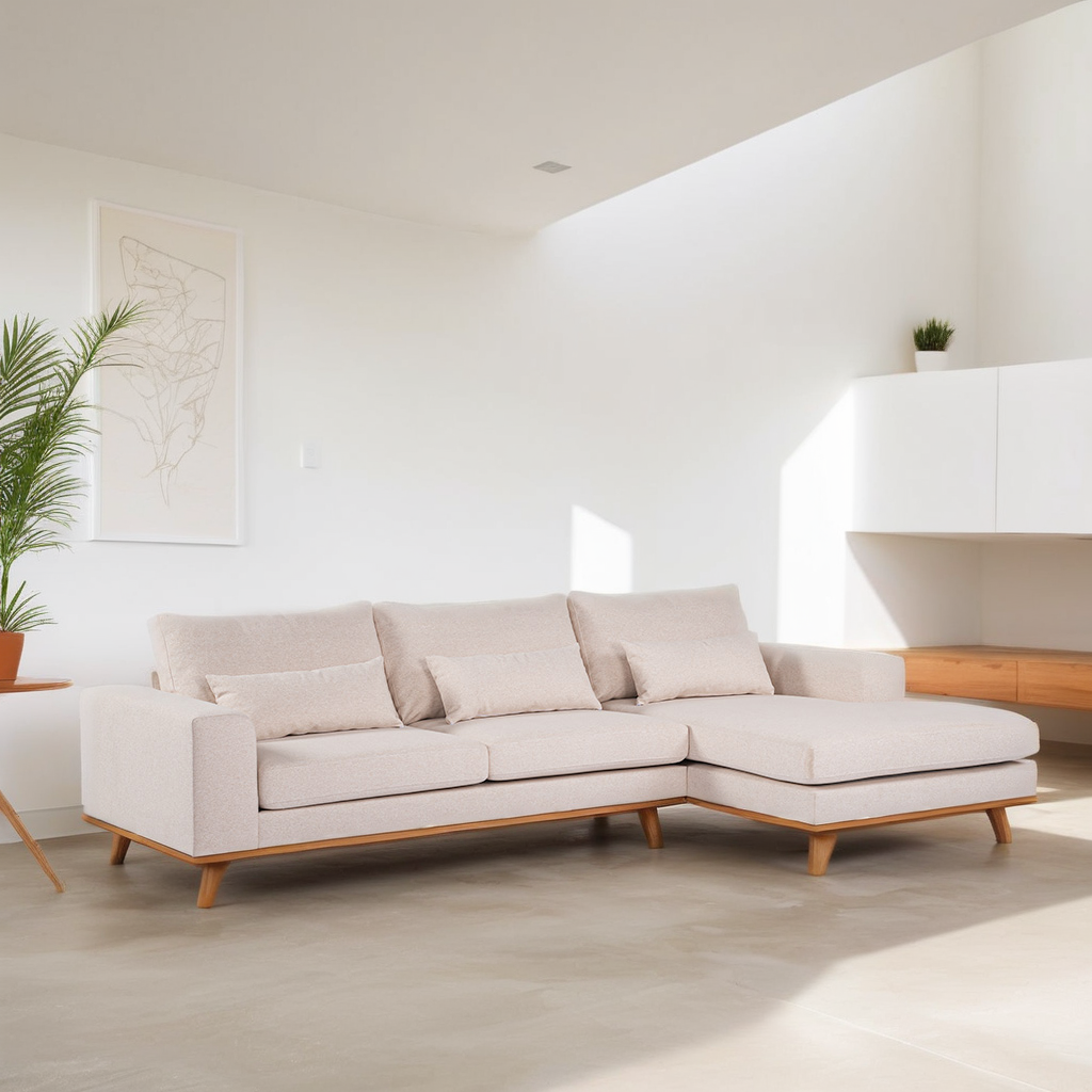 Hoekbank Caro | Beige Grande