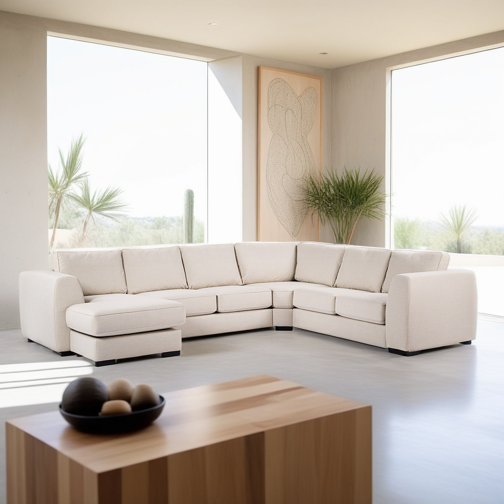 Hoekbank Serena | Beige Troy | Longchair L+R