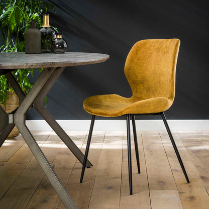 Eetkamerstoel Brandon | Velours Goud