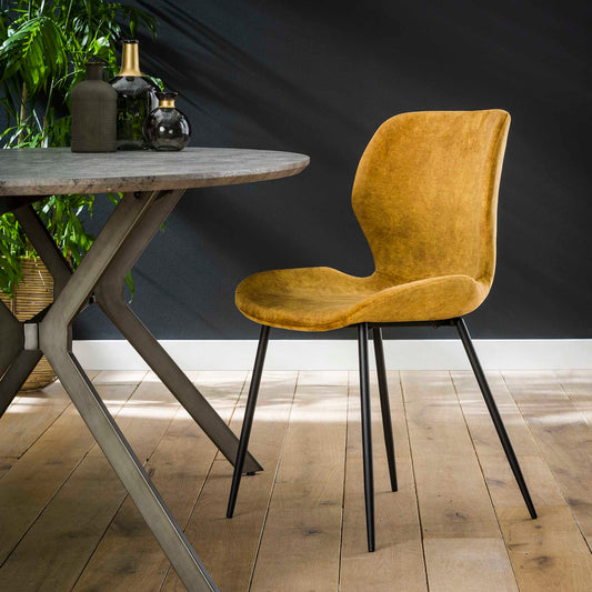 Eetkamerstoel Brandon | Velours Goud