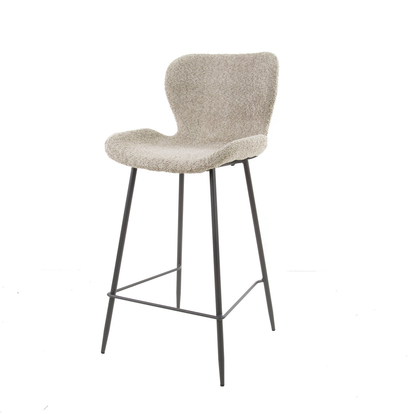 Barkruk Brandon | Bouclé Zand