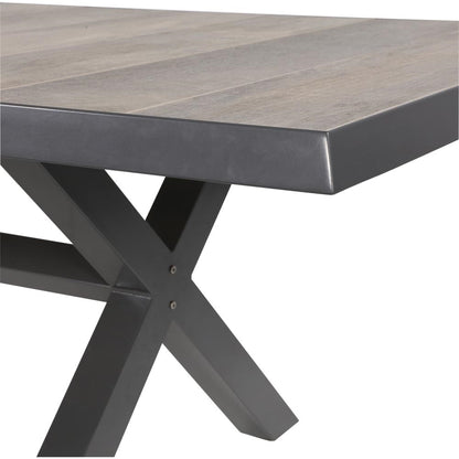 Tafel Castilla Met Kruispoot | Antraciet Keramiek