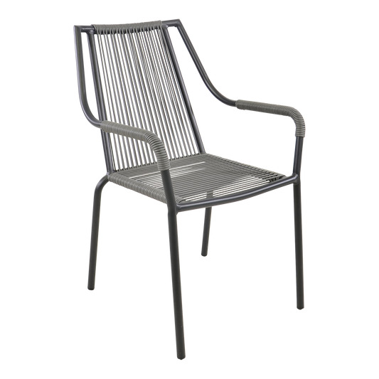 Stapelbare Tuinstoel Shelo | Grijs