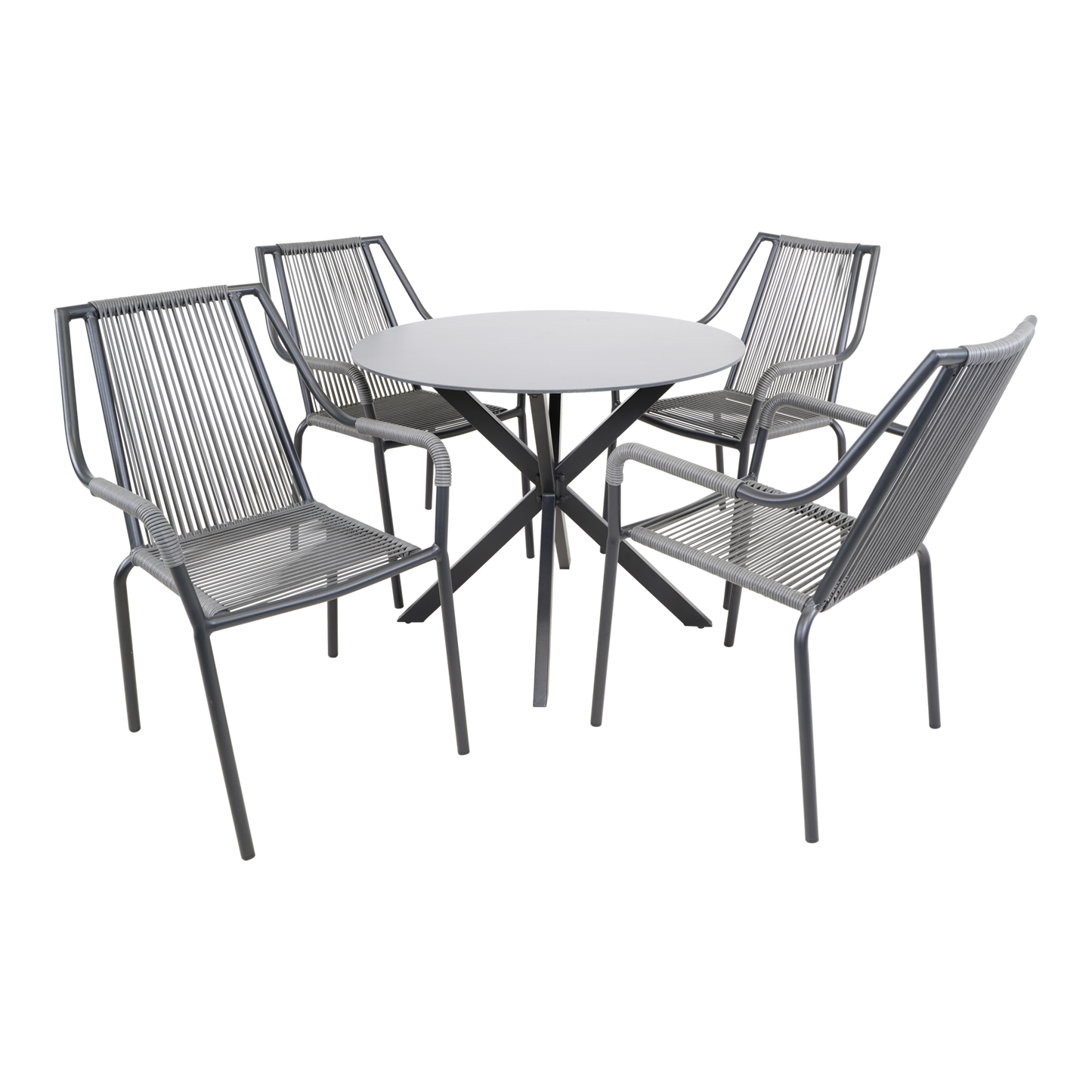 Stapelbare Tuinstoel Shelo | Grijs