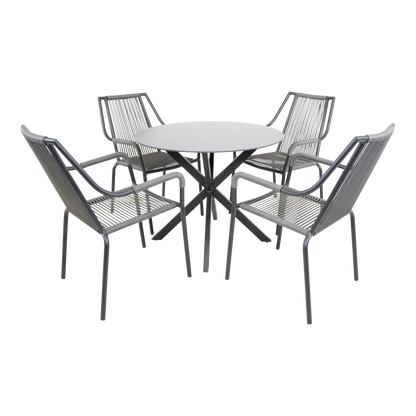 Stapelbare Tuinstoel Shelo | Grijs