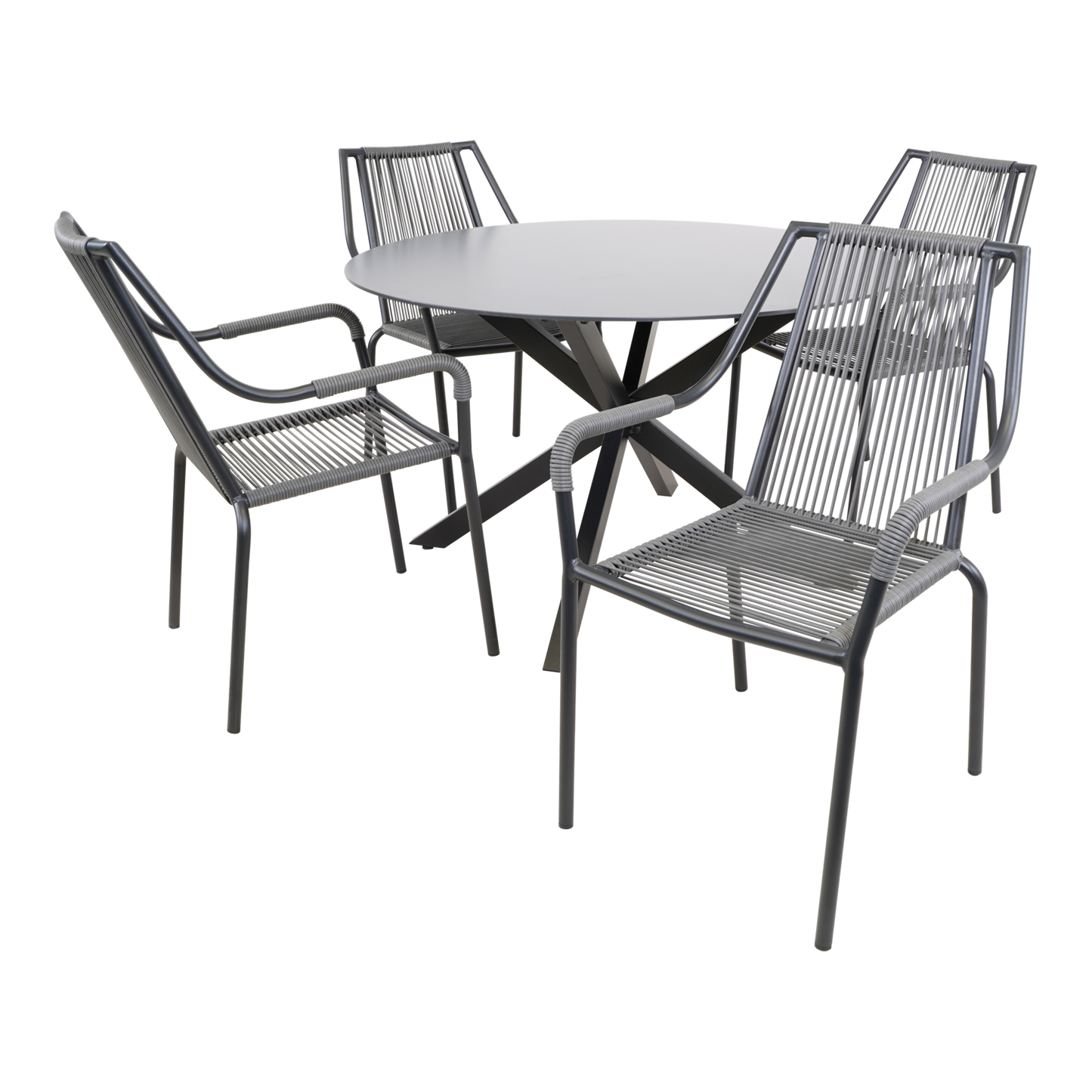 Stapelbare Tuinstoel Shelo | Grijs